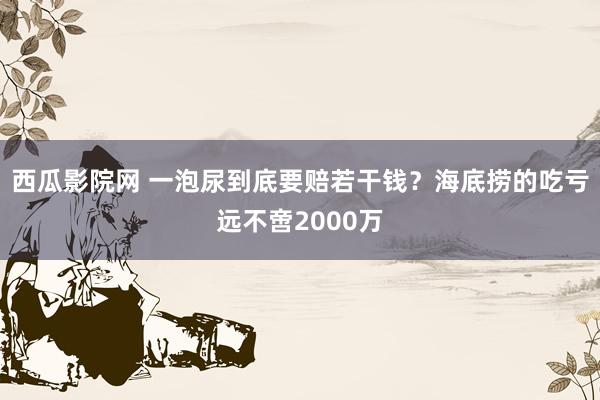 西瓜影院网 一泡尿到底要赔若干钱？海底捞的吃亏远不啻2000万