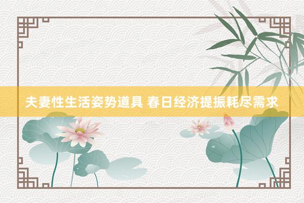 夫妻性生活姿势道具 春日经济提振耗尽需求