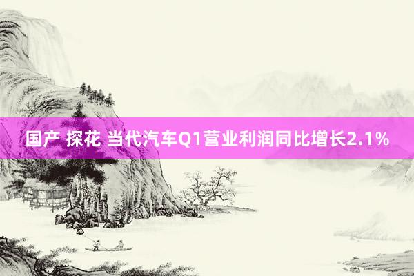 国产 探花 当代汽车Q1营业利润同比增长2.1%